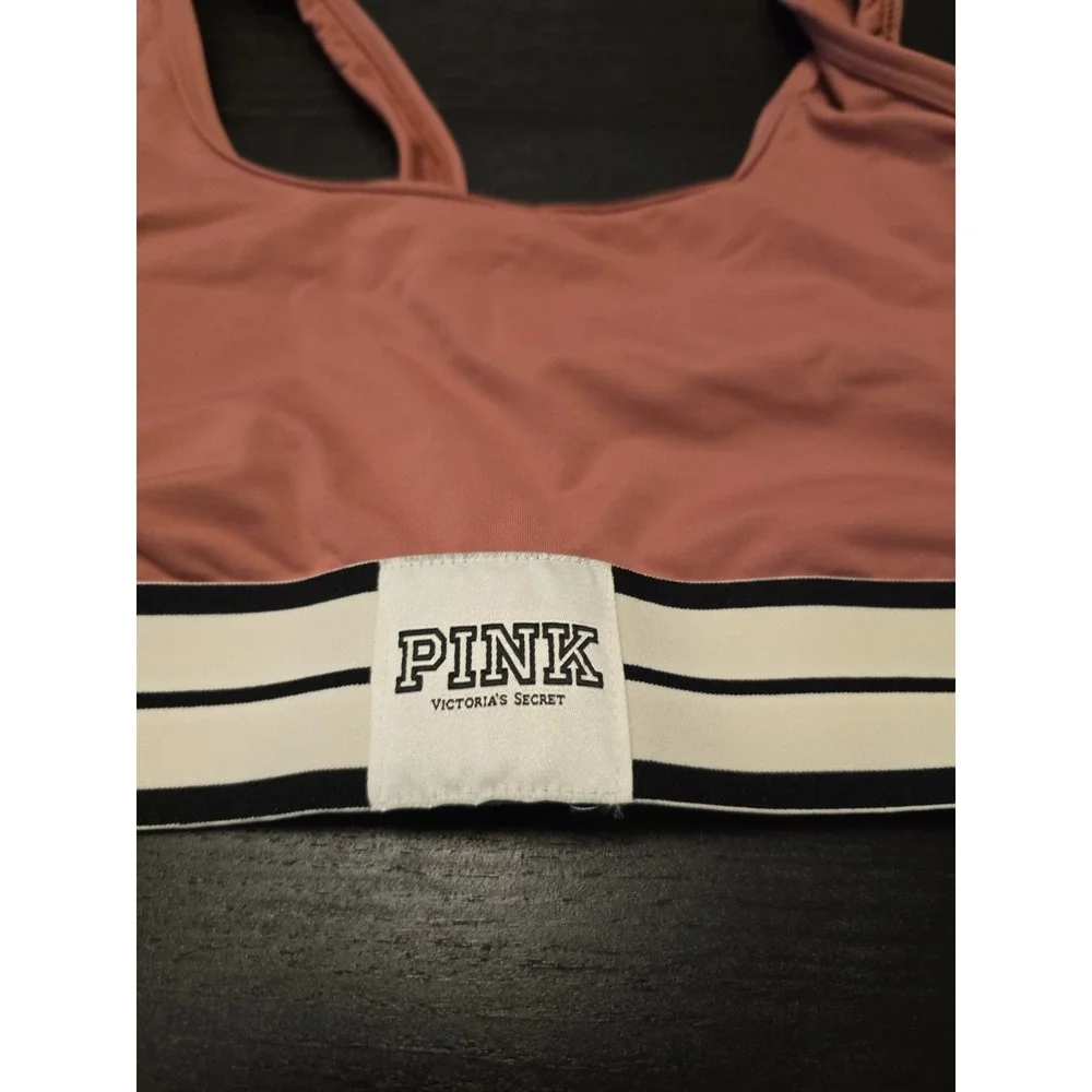 NOS 2016 Victorias Secret Sm pink ultimate Strappy Sided sports bra Rose Mauve